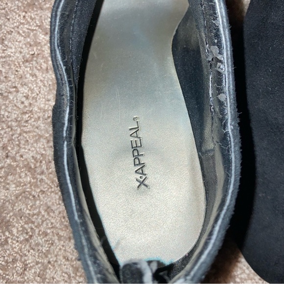 X-APPEAL Black Healed Women’s Ankle Boots - Size 8 - Picture 2 of 6